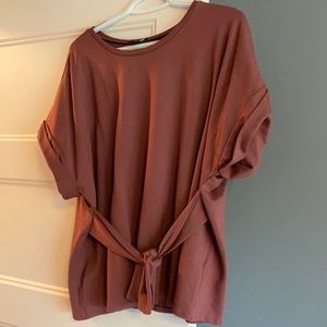 Express Tie Peplum Top